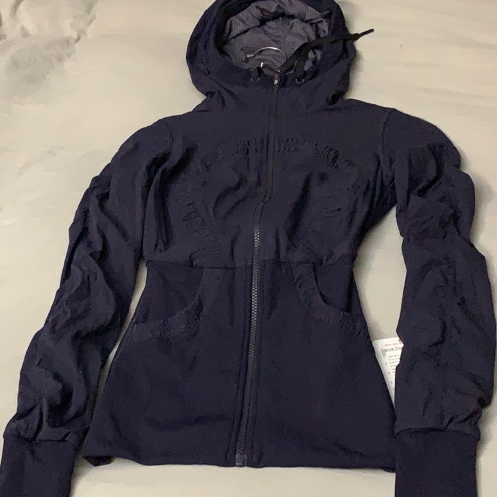 NWT Lululemon dance studio jacket, indigo size 2